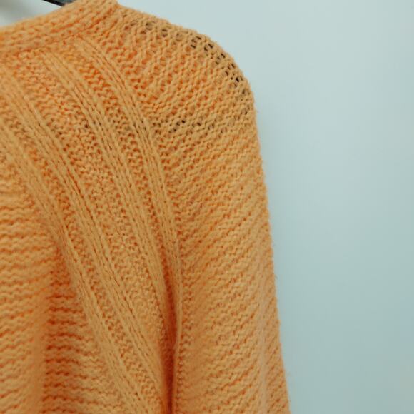 Universal Thread Goods Co. Casual Sweater Womens Orange Knit V-neck Long Sleeve - Picture 12 of 14